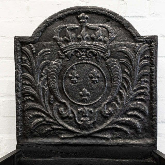 Antique Cast Iron Fire Basket, 1800s photo Home Fixtures