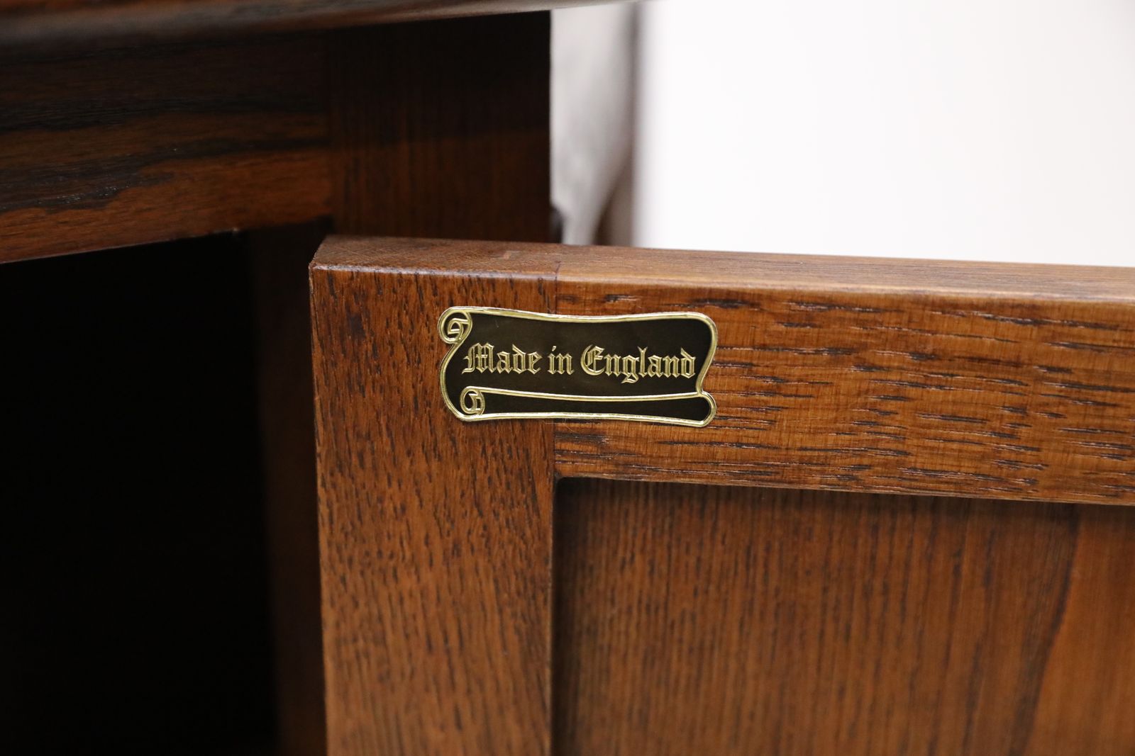 Old Charm Canted Table Finished In Tudor Brown Free Uk Delivery photo buy