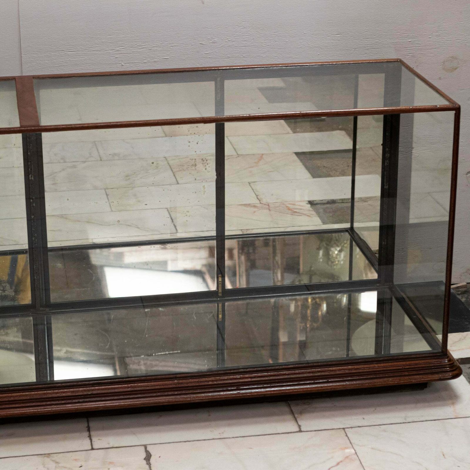 3500.0 Antique Victorian Mahogany Shop Counter | Display Cabinet photo