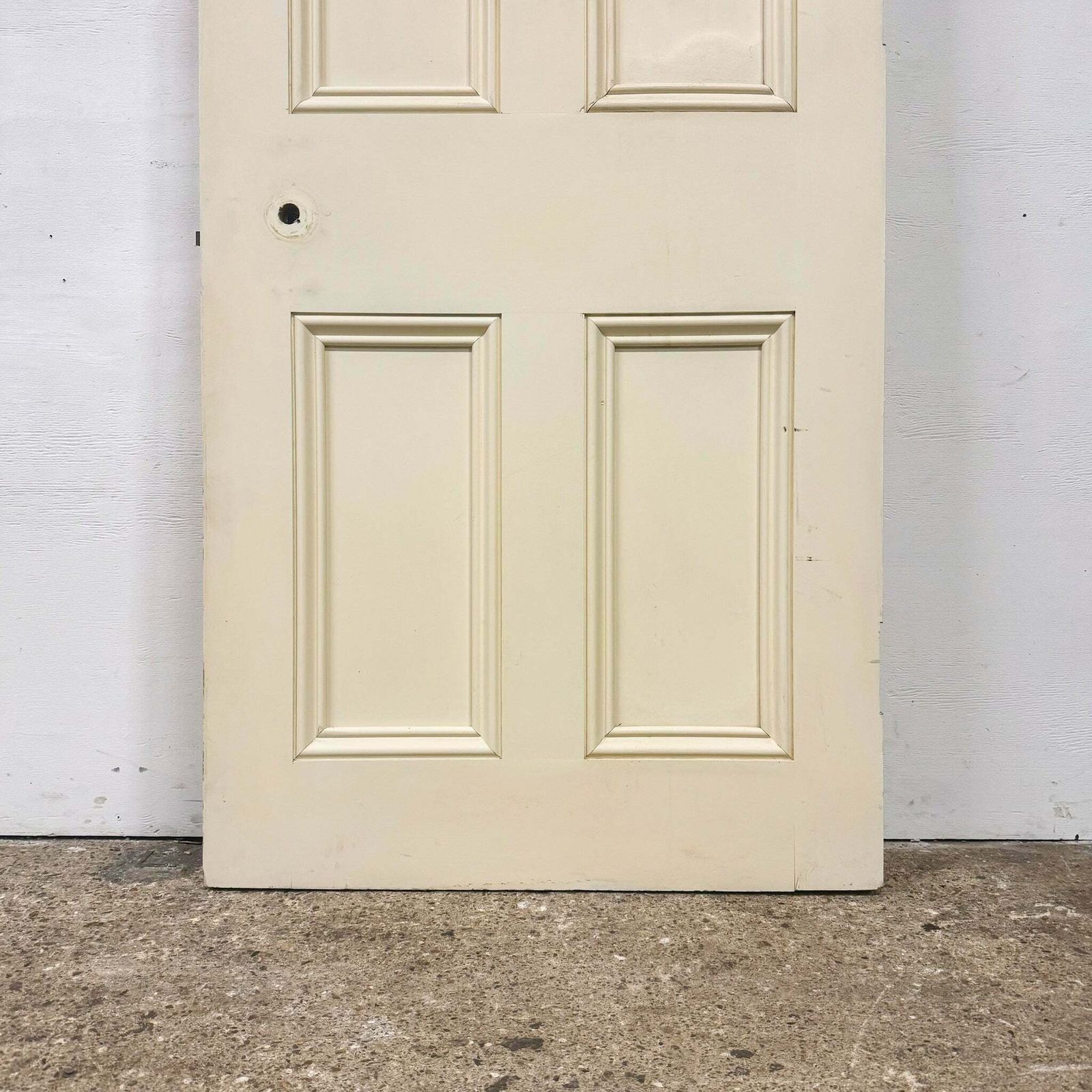 Reclaimed White Tulip Wood 4 Panel Door   196cm X 77cm photo for sale