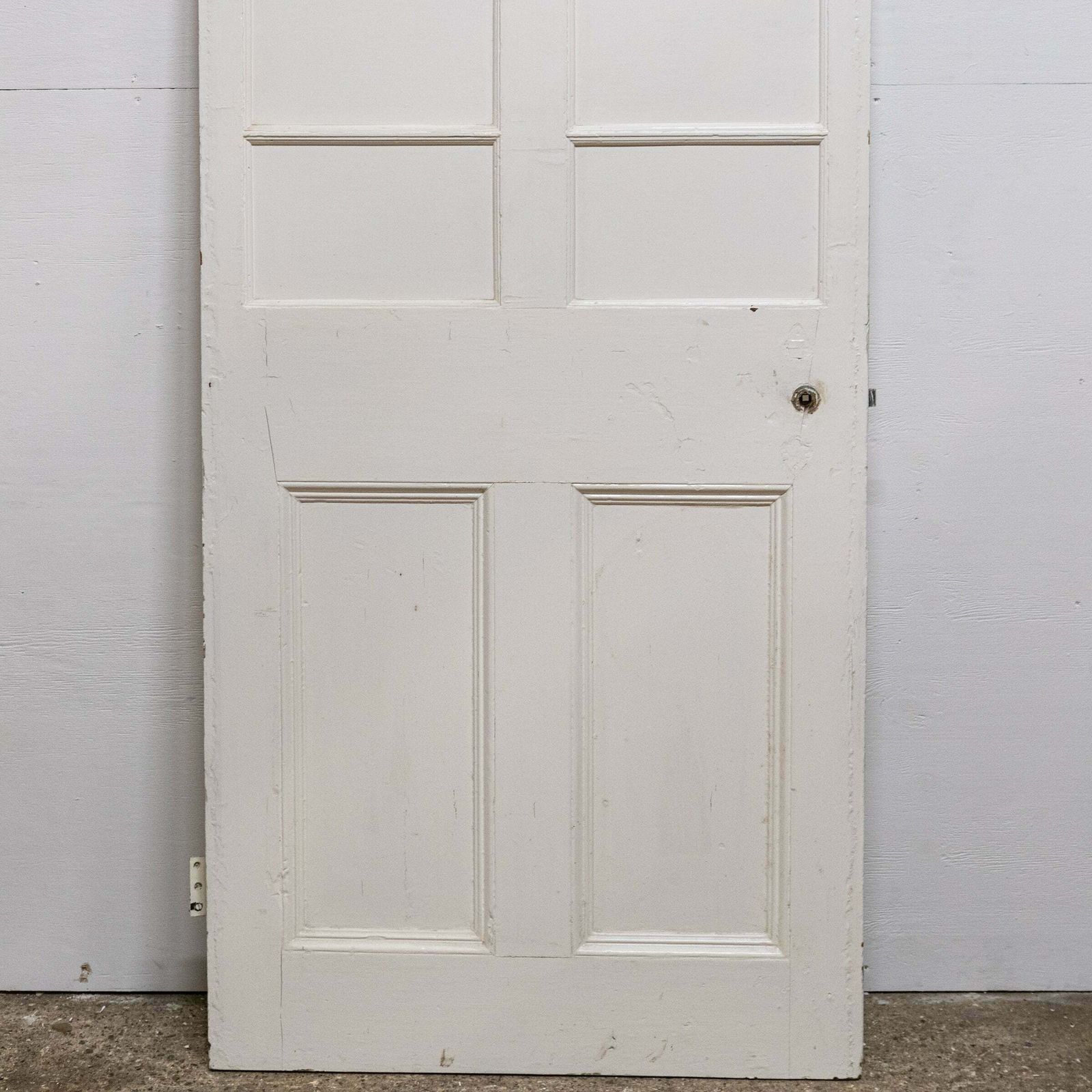 Antique Victoria Pine Panelled Door   191cm X 82.5cm photo 150.0