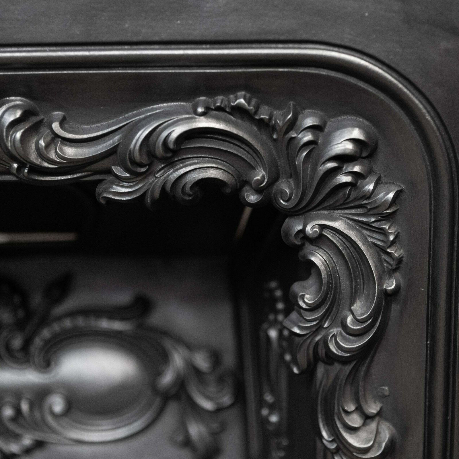 Antique Ornate Georgian Cast Iron Hob Grate Insert photo furniture