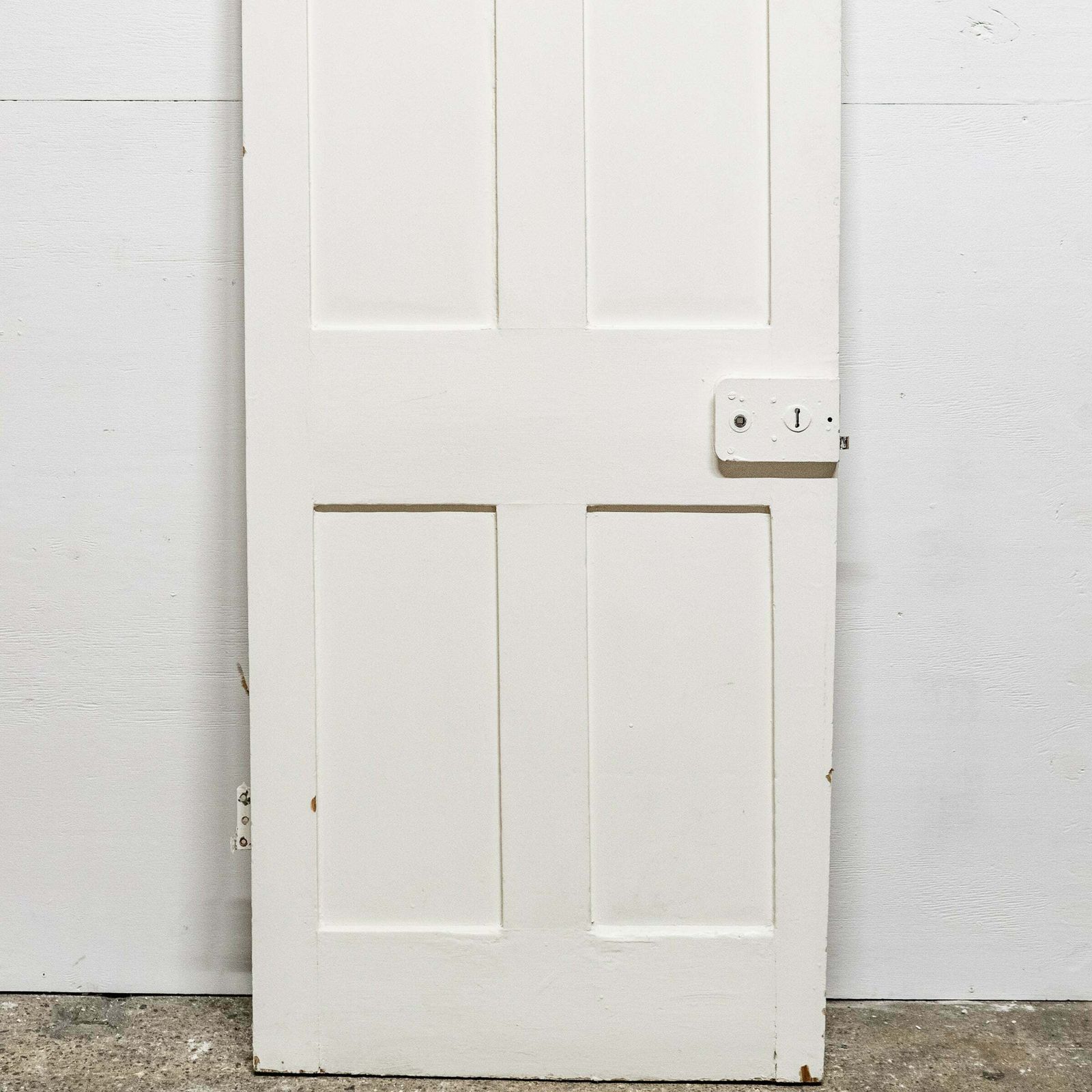 Antique Reclaimed Victorian 4 Panel Door   196cm X 73cm photo for sale