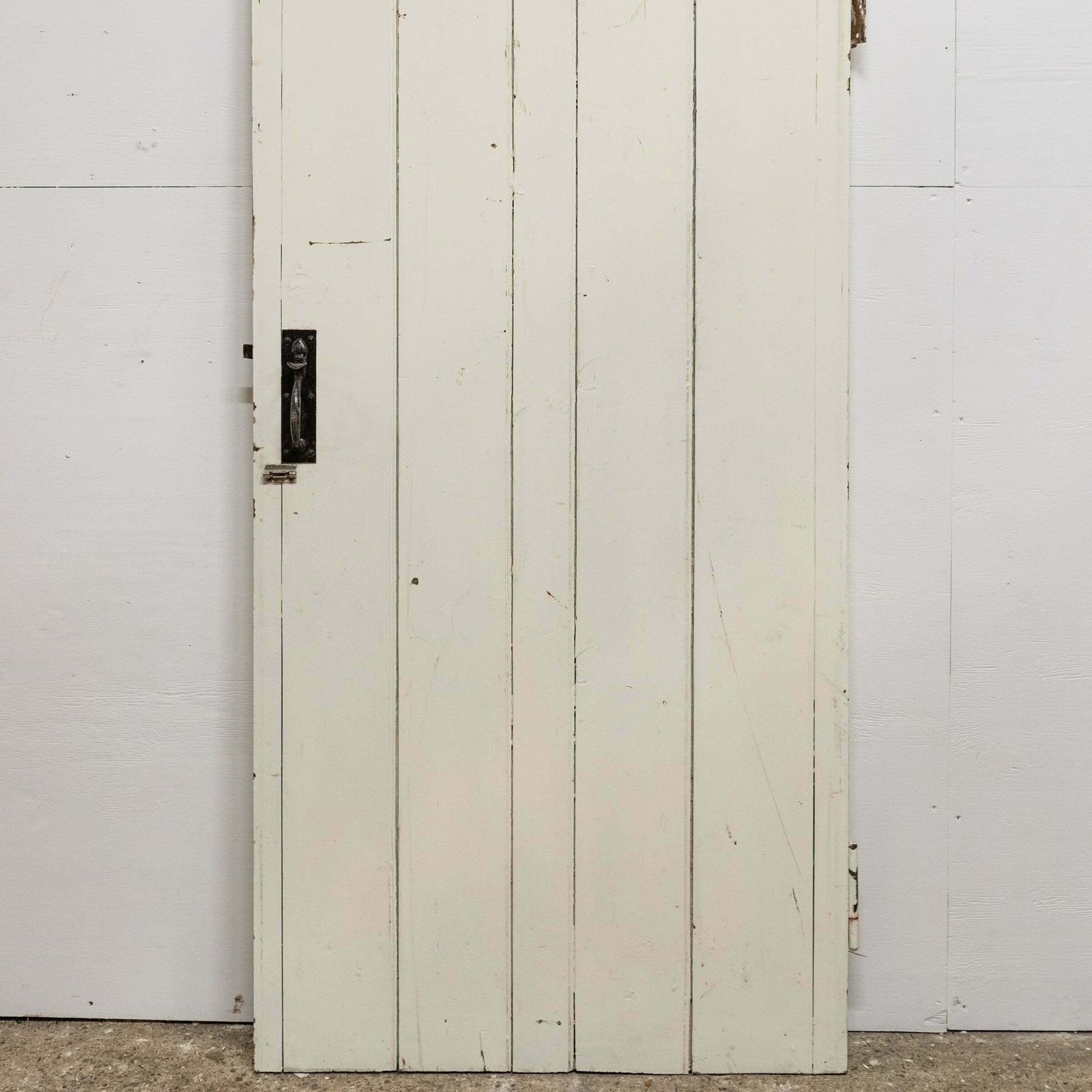 Antique Victorian Pine Latch Door   183cm X 82cm photo for sale