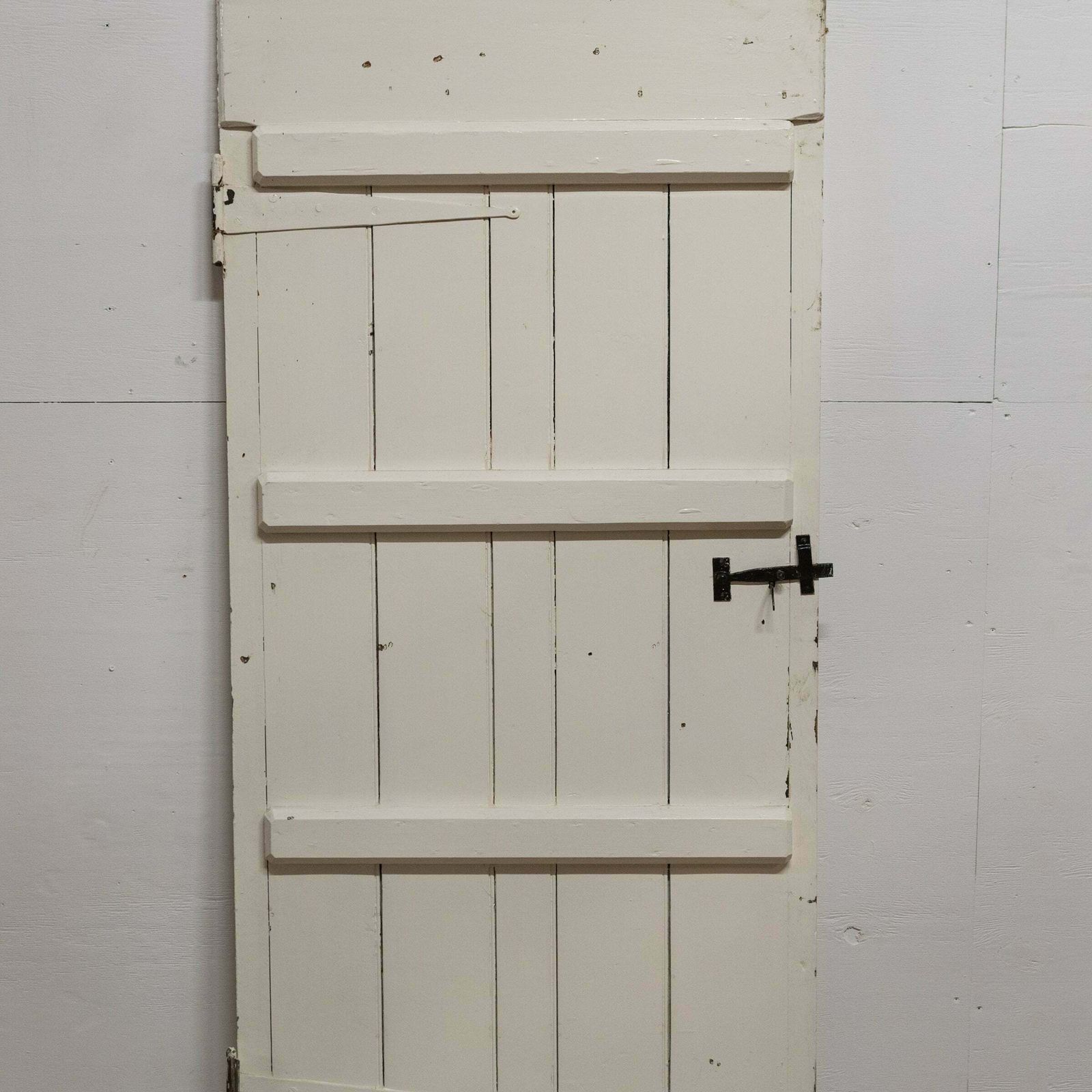Antique Victorian Pine Latch Door   183cm X 82cm photo vintage