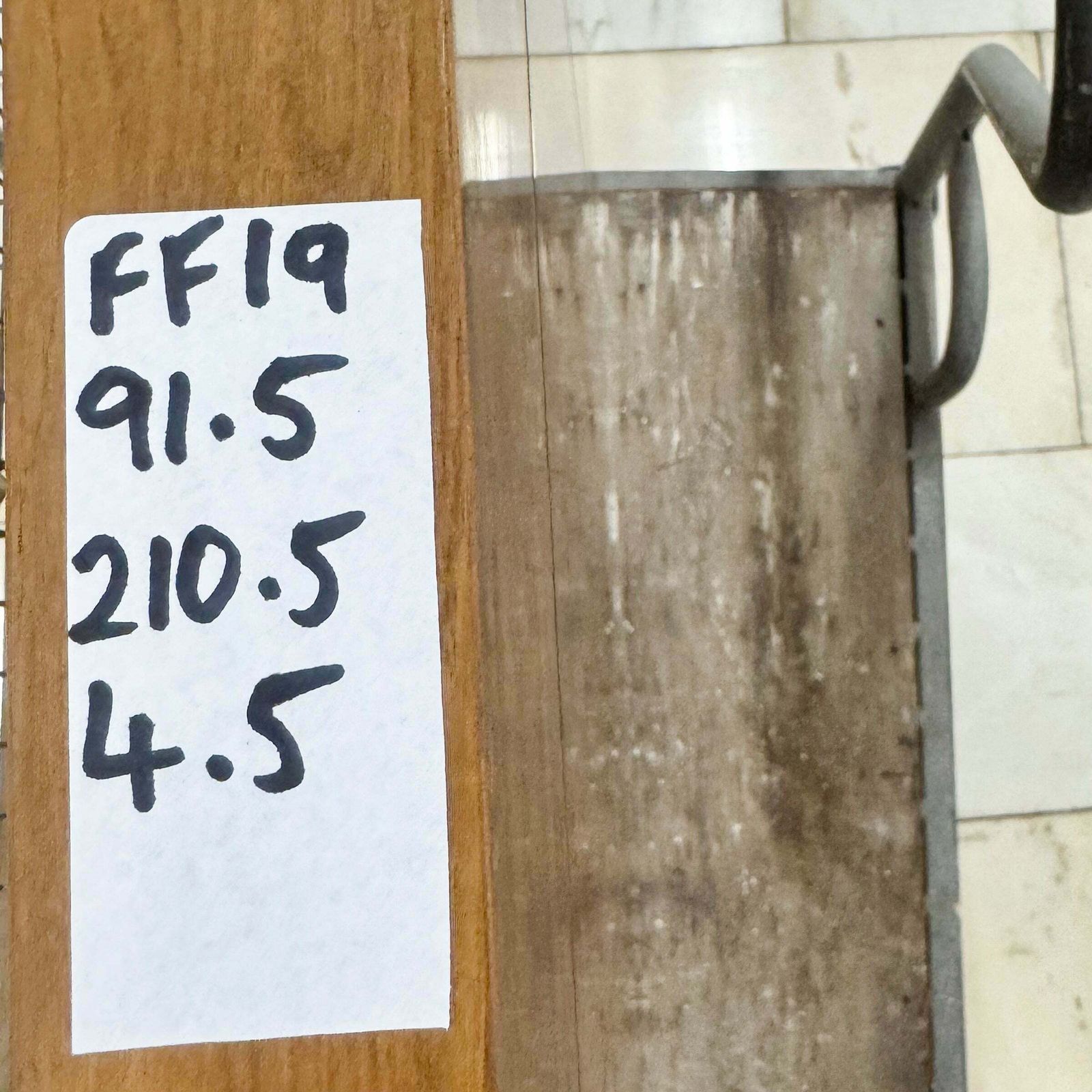 Modern Walnut Veneered Clothworker Fire Door   210cm X 91.5cm photo vinterior
