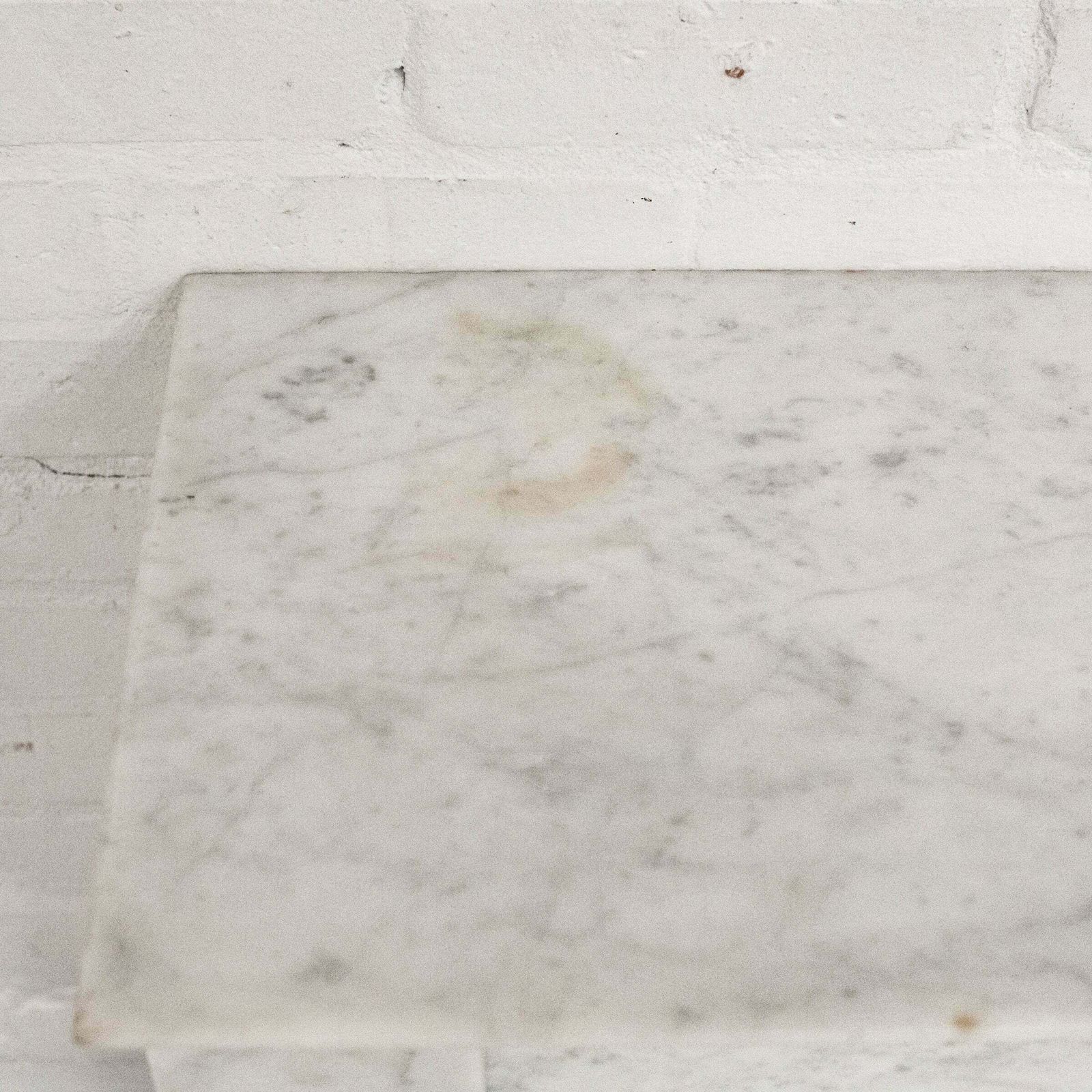 Antique 19th Century French Style Carved Marble Fireplace In Carrara Marble photo vintage