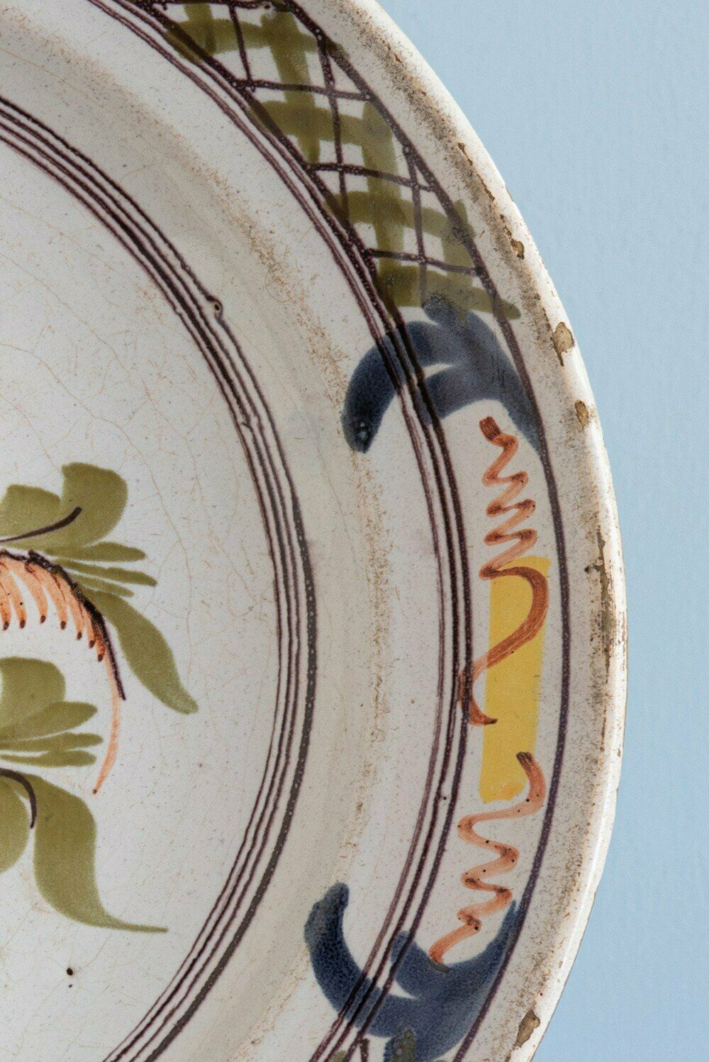 Desvres Faience, Basket Of Flowers Dish, Late 18th Century photo for sale