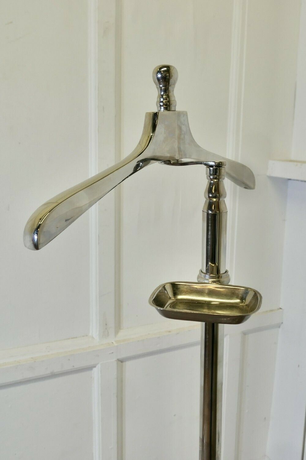 Stylish Retro Chrome Valet, Suit Hanger, Mannequin photo Furniture