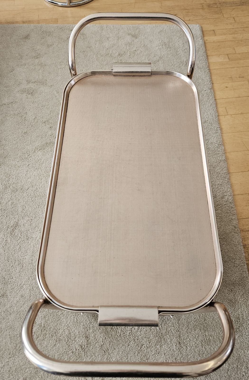 Vintage Pink Anodised Trolley | Plyware | 3 Shelves | Lift Out Upper Section | Excellent photo buy