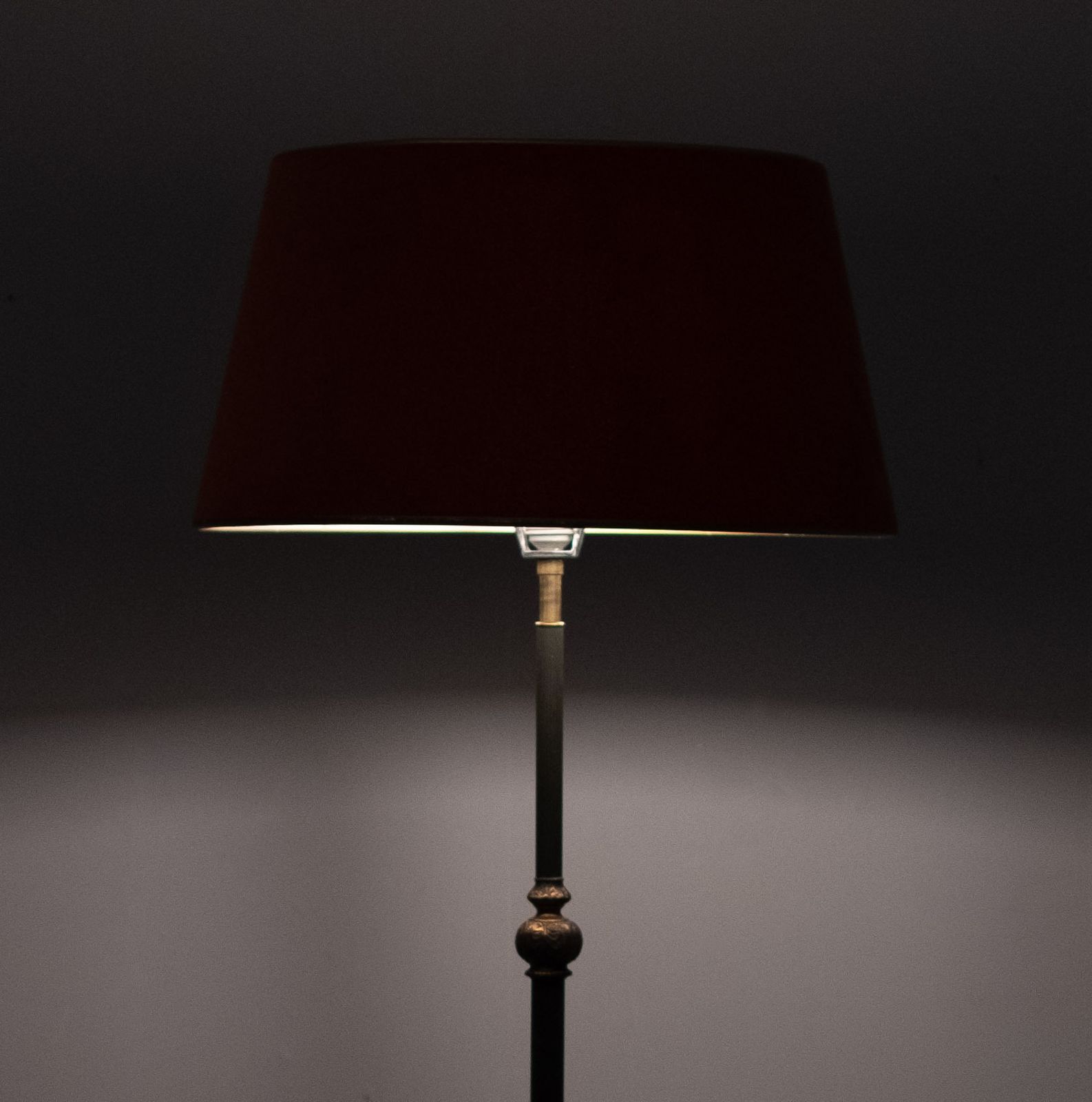 Classic Style Floor Lamp With Shade 1970s France photo Lighting
