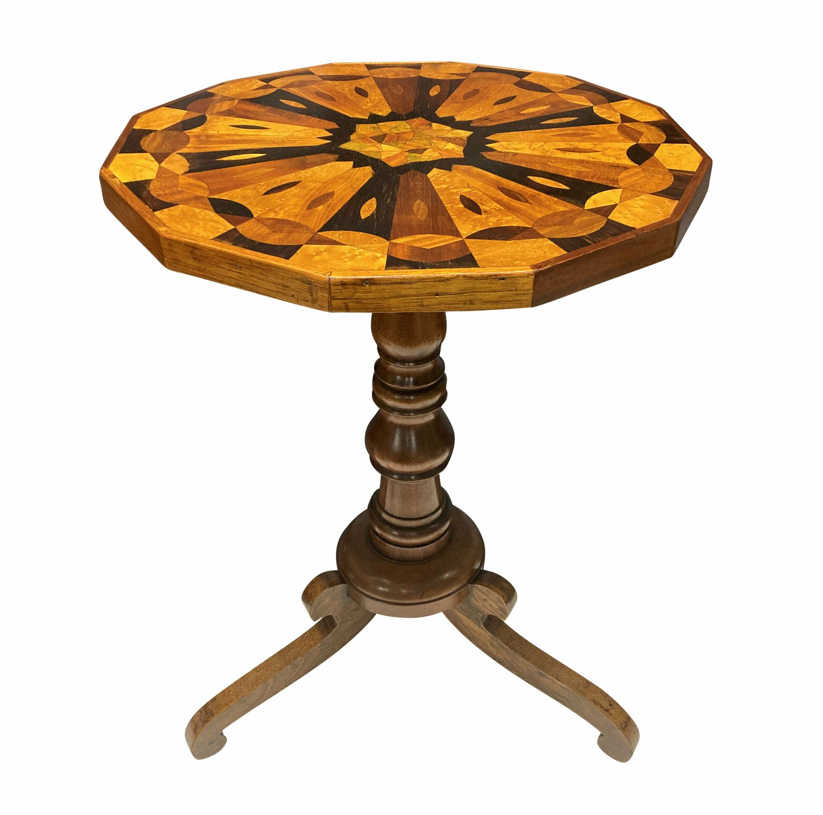 A Fine English XIX Century Specimen Wood Side Table