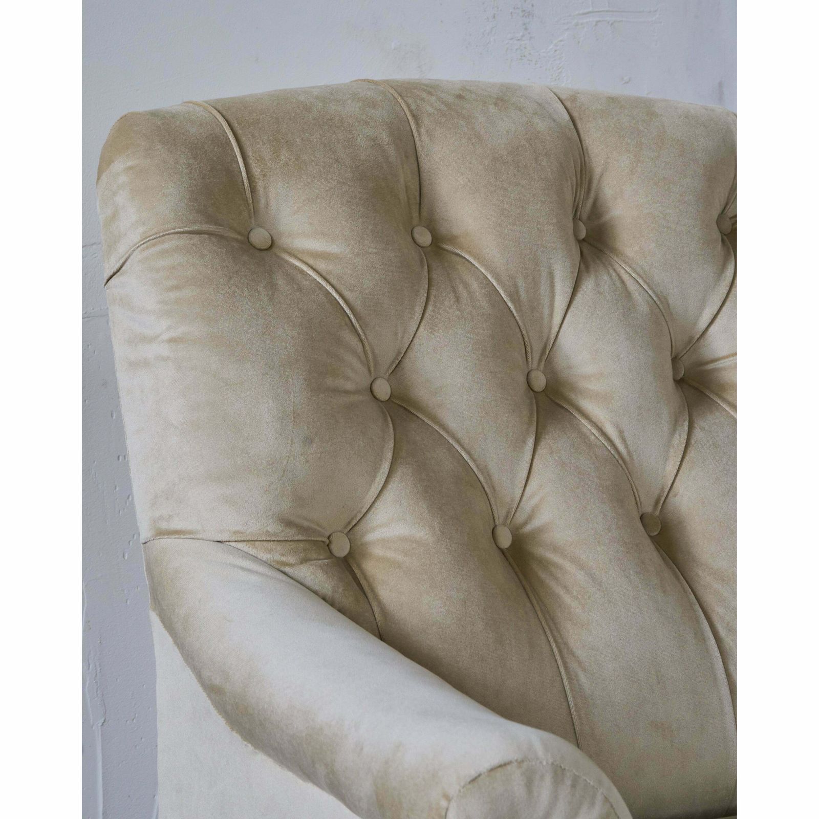 Howard And Sons Armchair In Gold Velvet photo Furniture