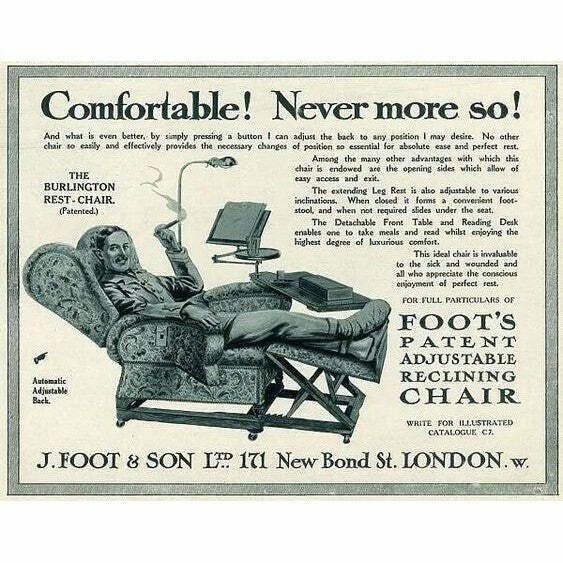 2295.0 Antique Reclining Armchair By Foot And Son photo