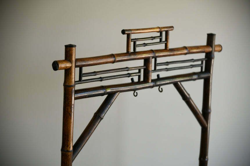 Bamboo Gong Stand, 1800s, Antique photo for sale