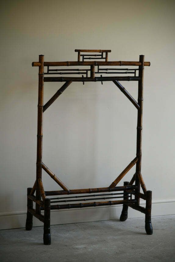 Bamboo Gong Stand, 1800s, Antique photo Home Decor