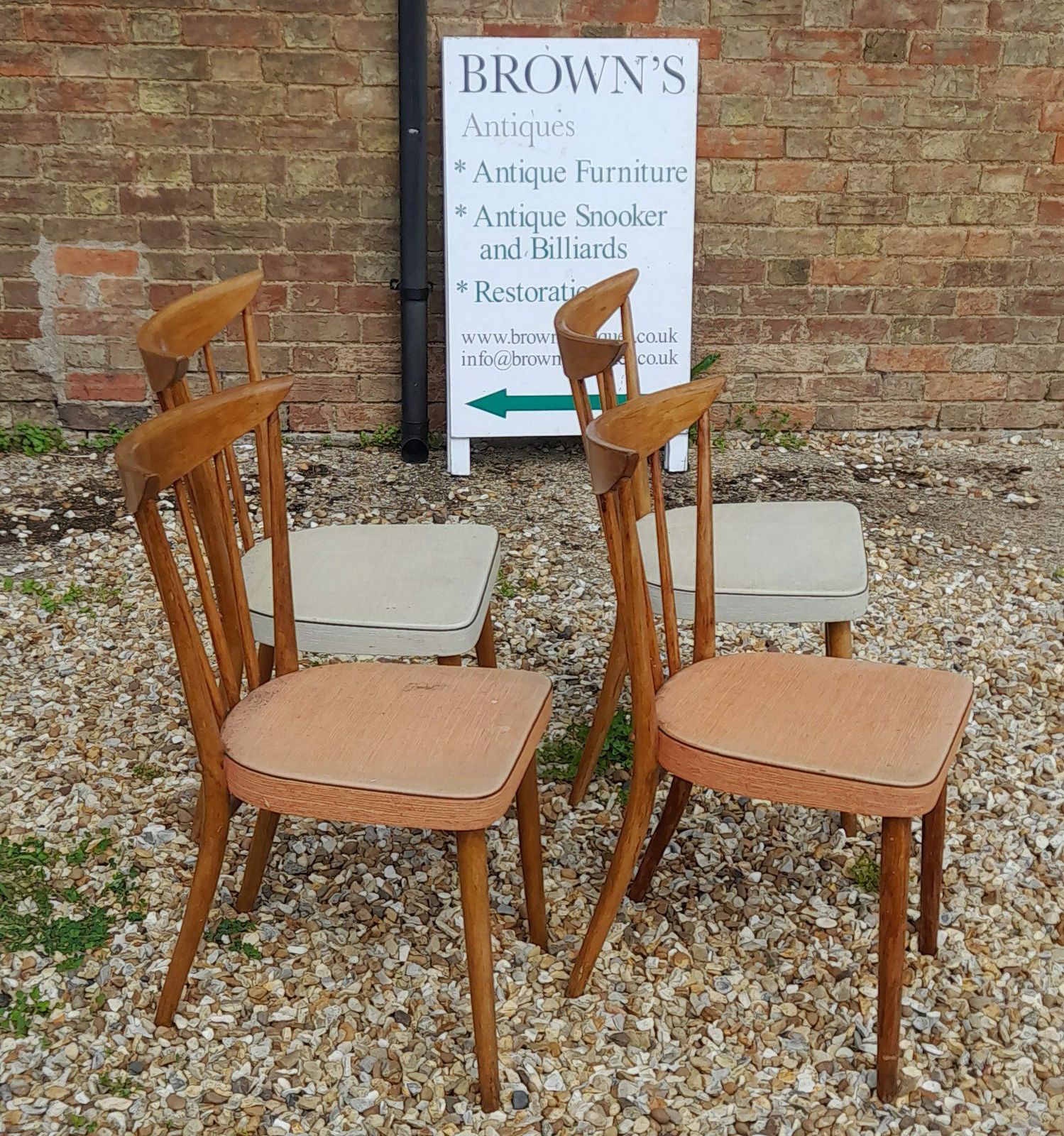 Set Of 4 1950’s Dutch Chairs photo for sale