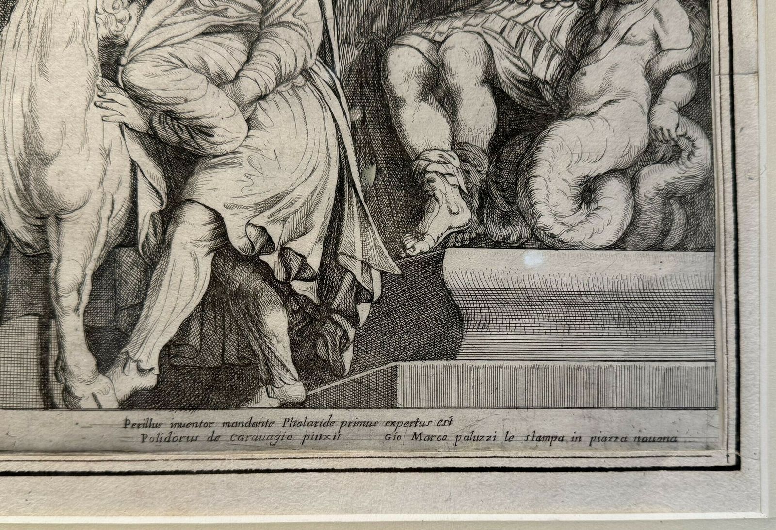 Etching After Polidoro De Caravaggio Pub. Gio Marco Paluzzi 1600 1610 photo vinterior