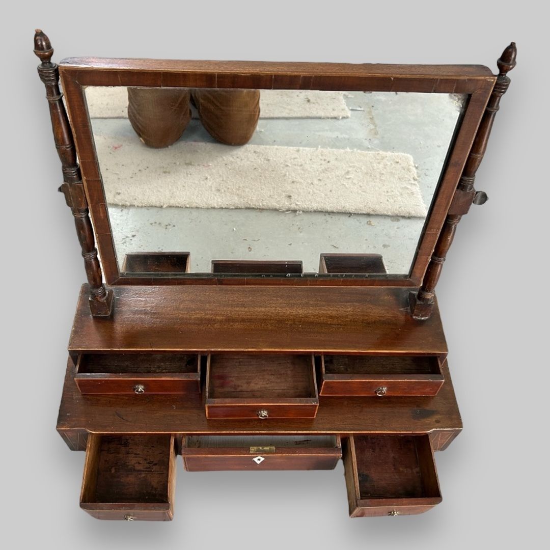 A Regency Two Tired Dressing Table Mirror photo for sale