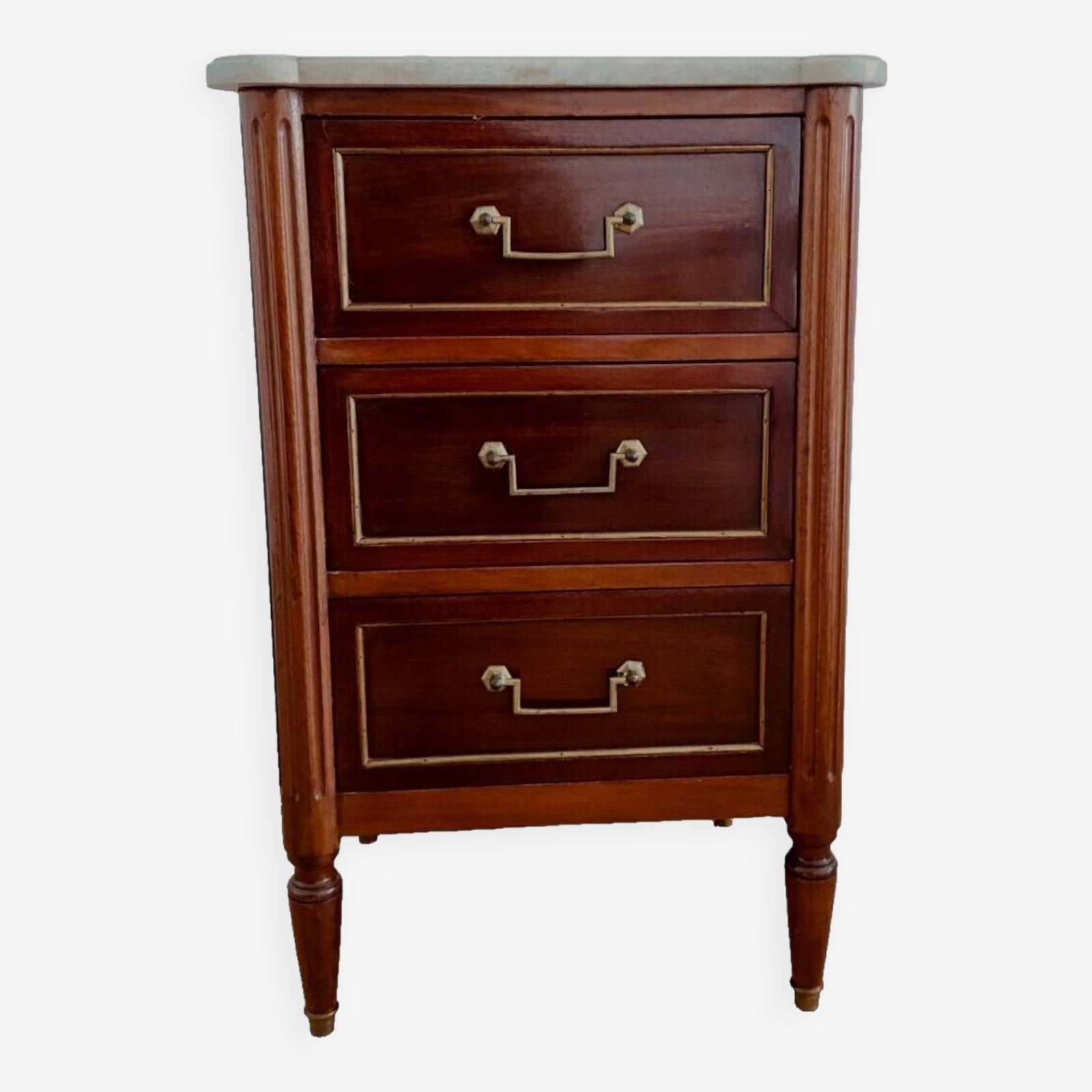 Louis XVI Style Chest Of Drawers In Mahogany 20th Century
