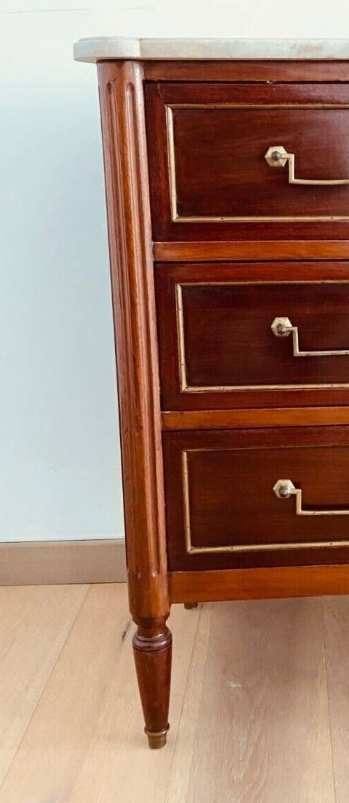 Louis XVI Style Chest Of Drawers In Mahogany 20th Century photo furniture