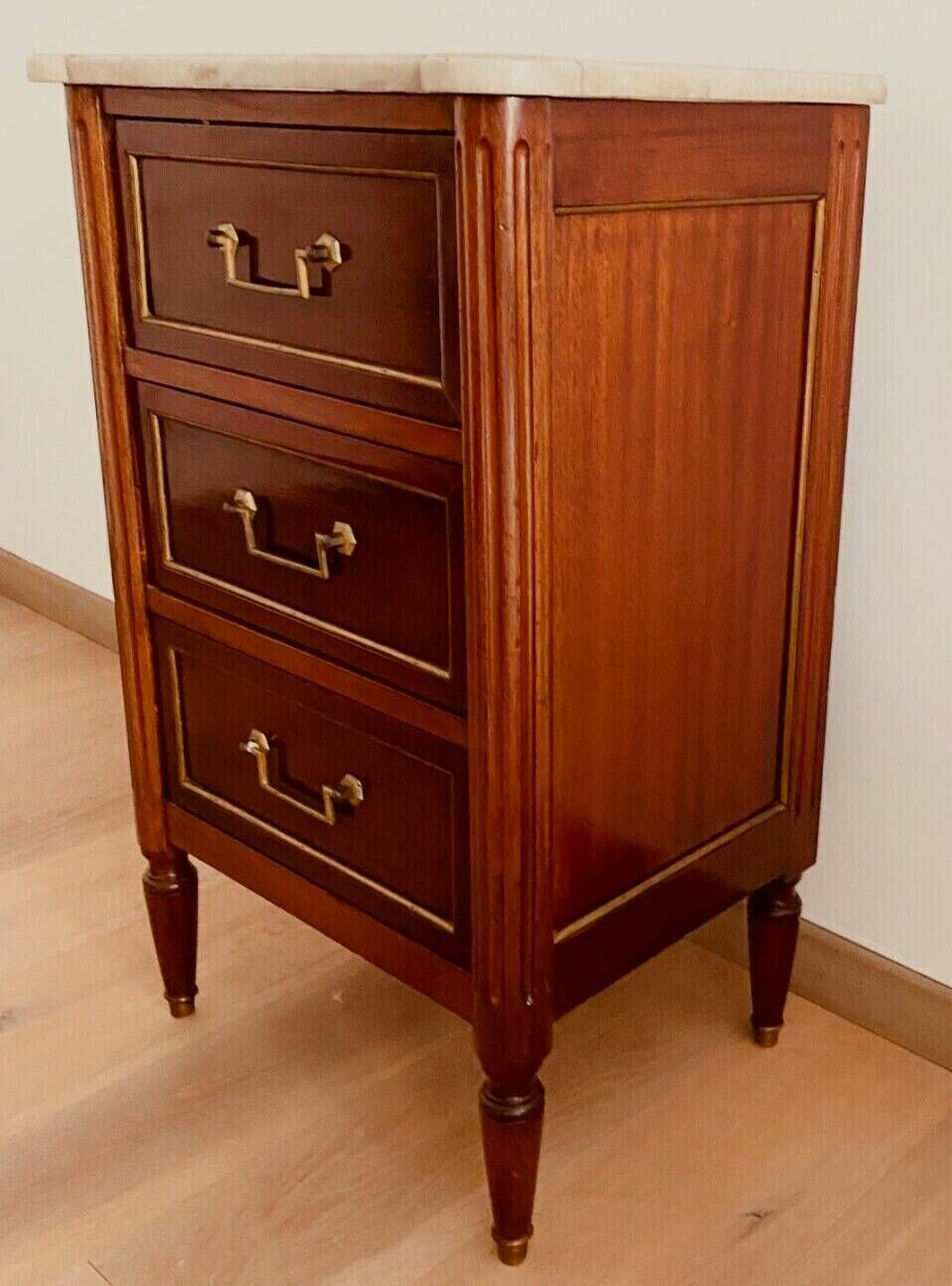 Louis XVI Style Chest Of Drawers In Mahogany 20th Century photo for sale