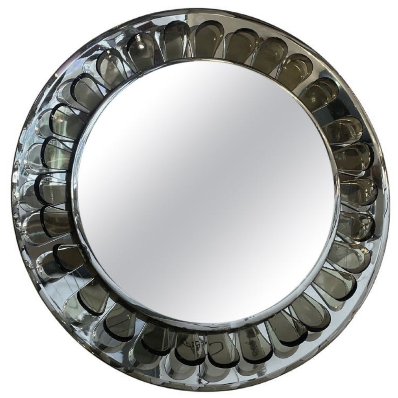Flower Shaped Mirror By Max Ingrand For Fontana Arte, Italy, 1960s