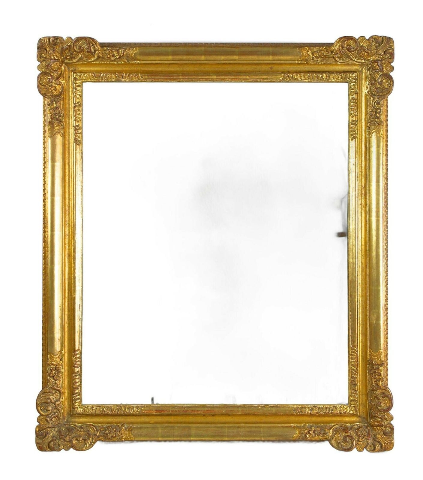 19th Century Gilt Biedermeier Wall Mirror, Handcarved, Austria Circa 1850