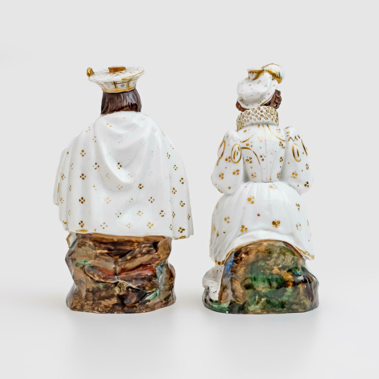 photo for sale Pair Of Mid 19th Century French Perfume Holder Figures Jacob Petit Manufactory