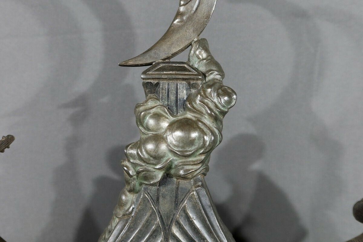 photo for sale Regulate Sculpture Of Pierrot And Columbine – Early 20th Century