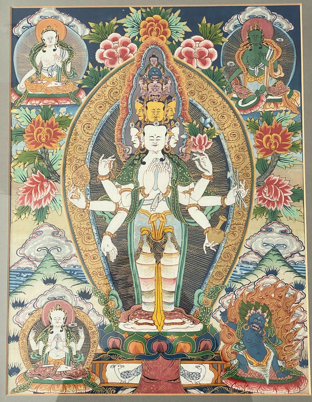 Original Keliki Painting, Balinese Art, Bali Art, Ubud Painting, Green Mount Print, Framed Art photo buy