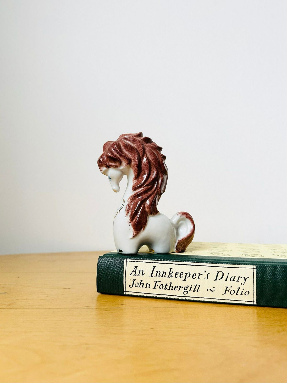 Rare Kyiv Porcelain Horse Figurine, Soviet Porcelain
