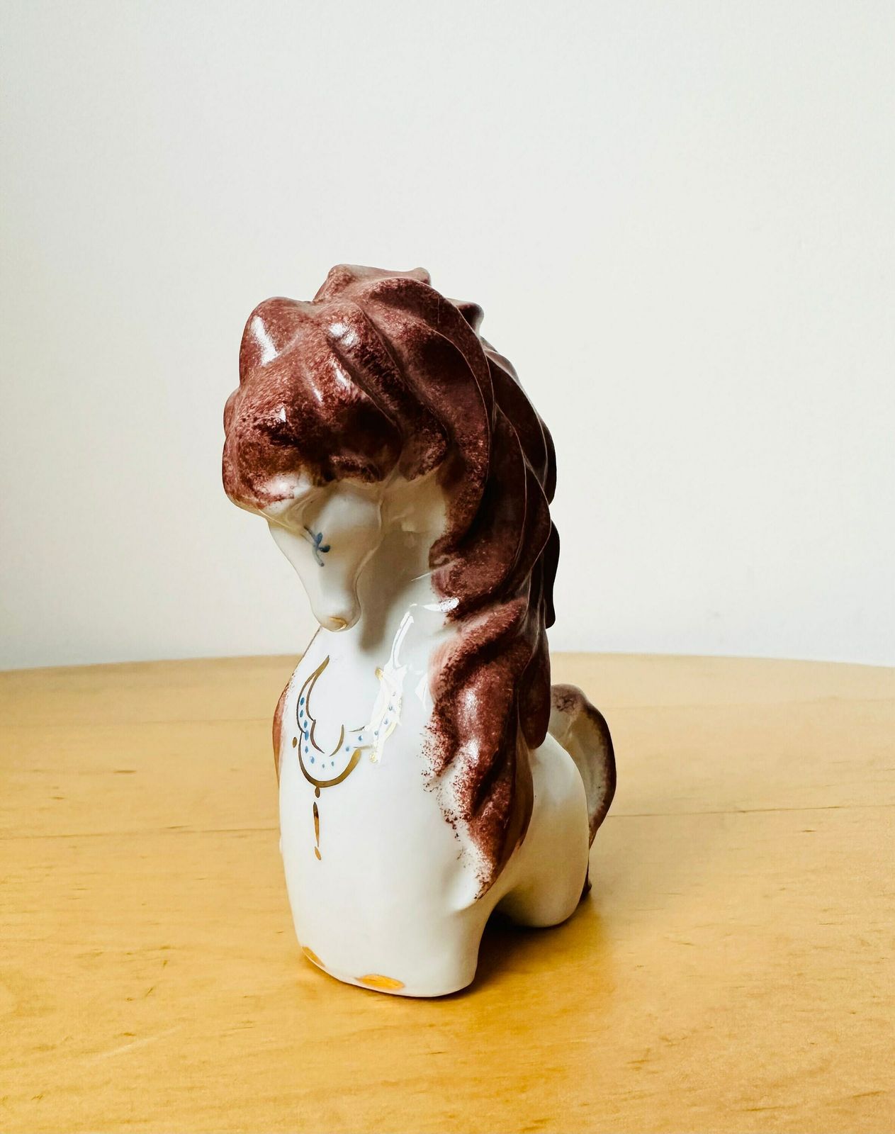 Rare Kyiv Porcelain Horse Figurine, Soviet Porcelain photo buy