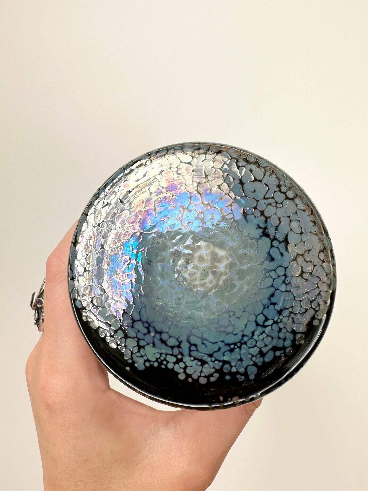 Milan Vobruba Vase, Glashyttan Gusum, Blue Glass photo buy