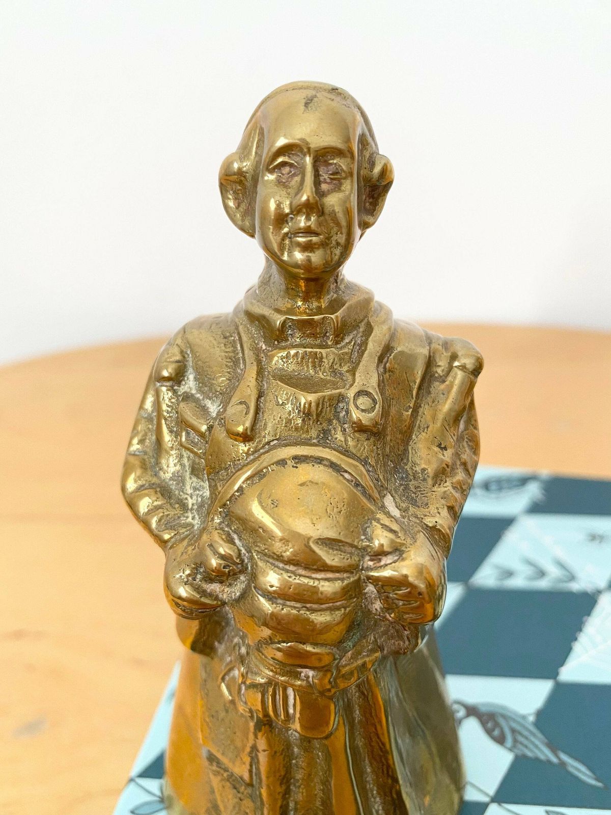 Rare Brass Monk Bell, Hand Bell, Brass Ornament, Collectible Bell photo 50.0