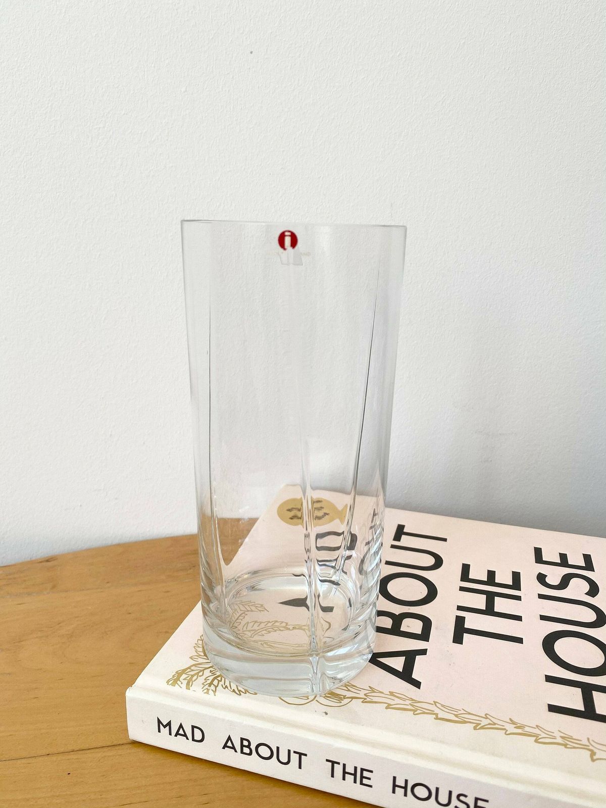 Iittala Tapio Wirkkala, Scandinavian Glass Vase, Vintage Glass Flower photo for sale