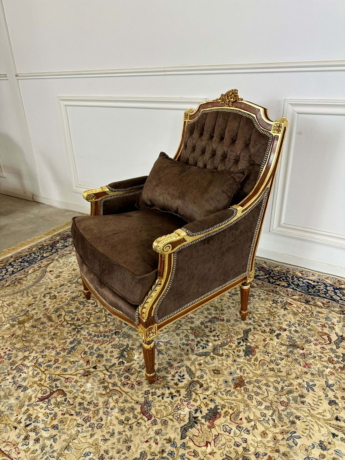 Beautiful French Napoleon Arm Chair With Bronze Ormolu (X6 Available£ photo furniture