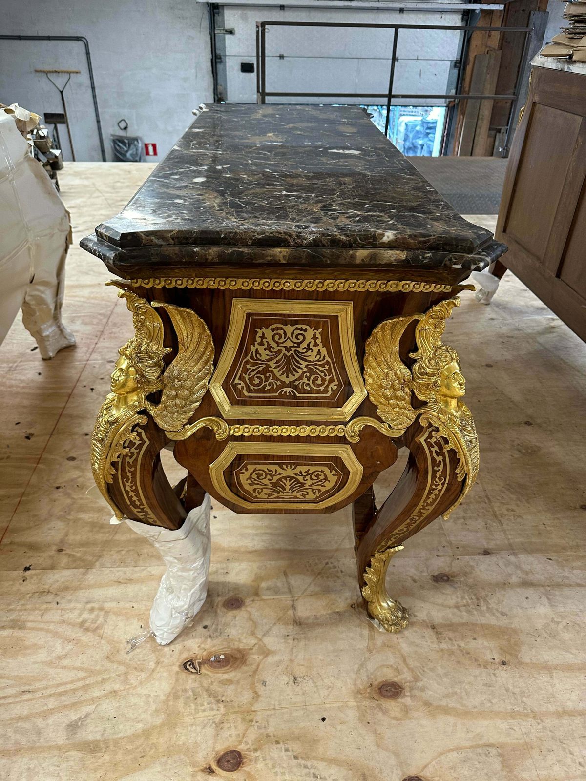 Rare, French Baroque, Bronze Mounted Chest Of Drawers, Linke Style (Pair Available) photo vintage