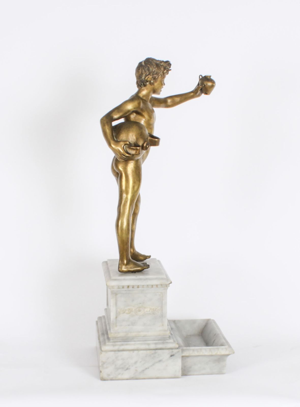 Antique 65cm Bronze "The Water Carrier" Vincenzo Gemito 19th Century photo buy
