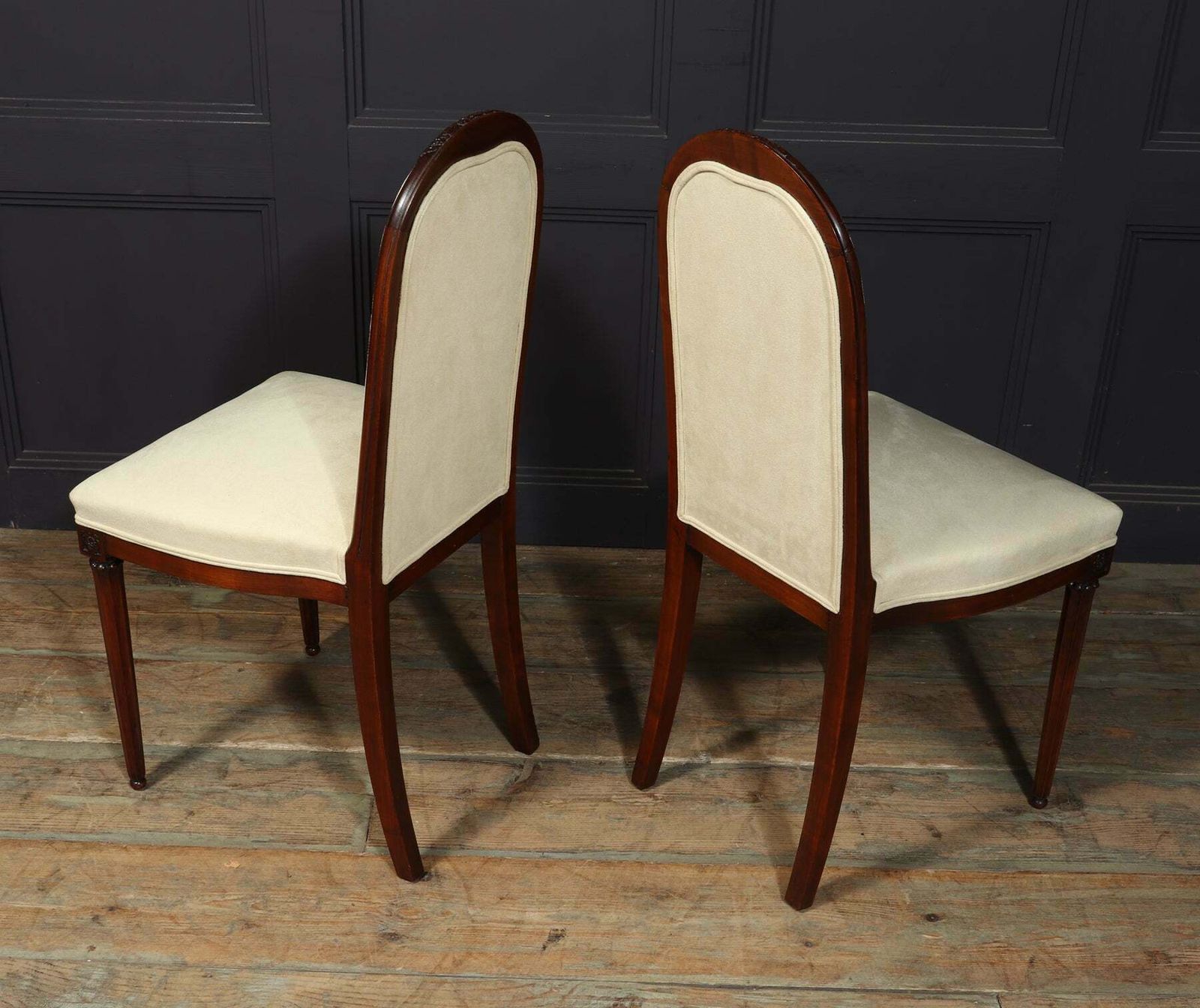 photo for sale Pair Of French Art Deco Side Chairs By Paul Follot