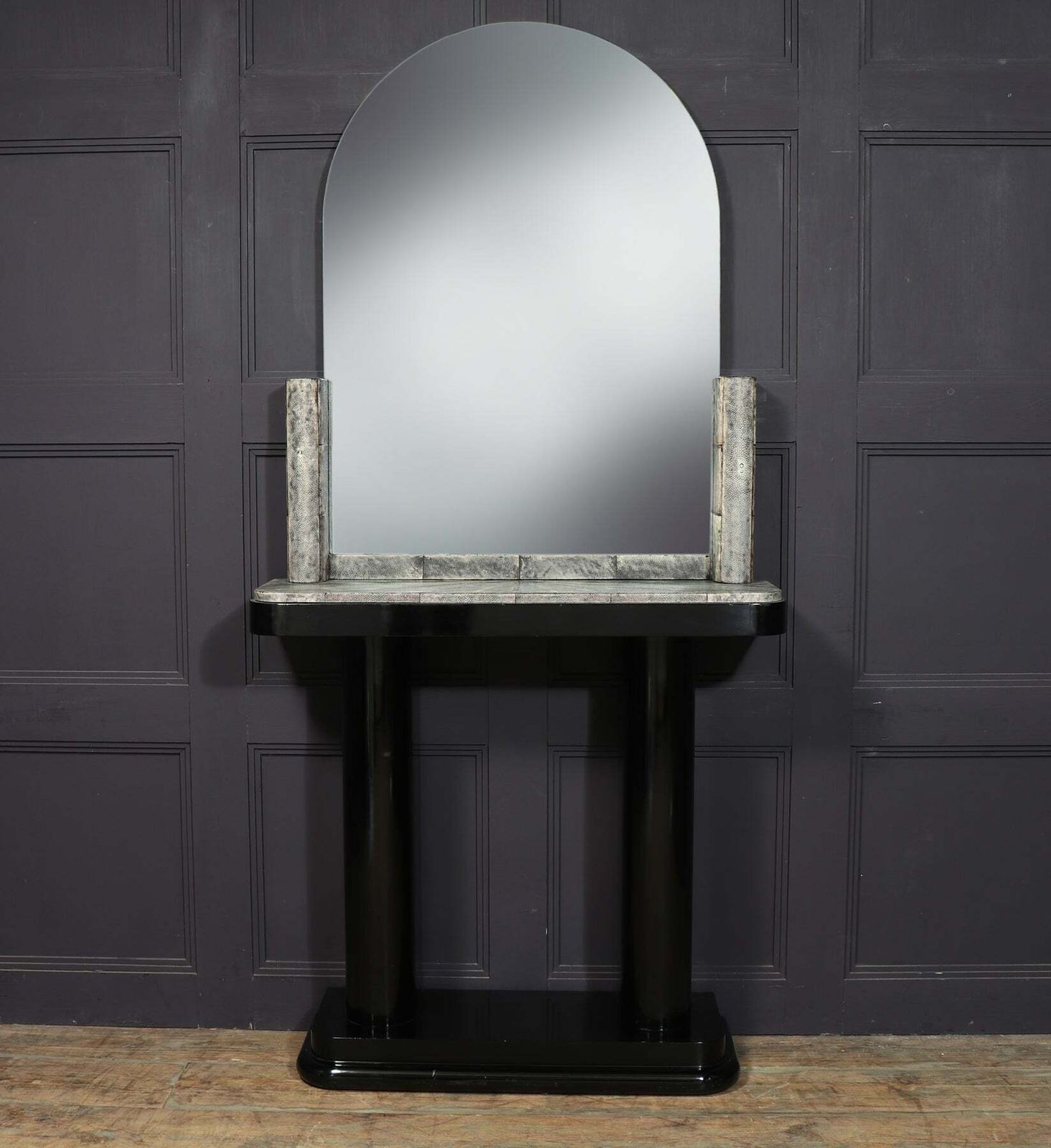 Art Deco Console And Mirror With Shagreen photo for sale