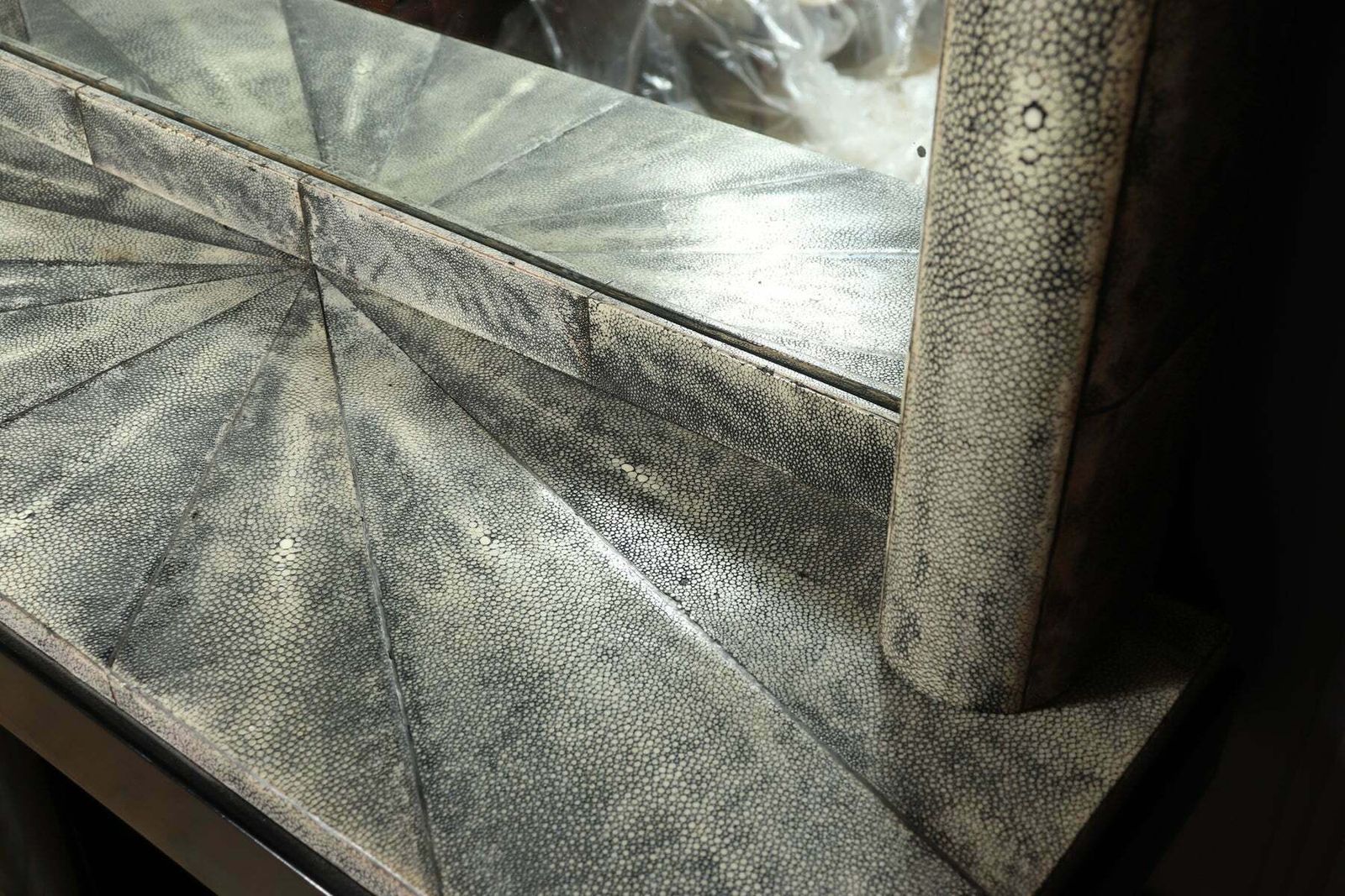 Art Deco Console And Mirror With Shagreen photo buy