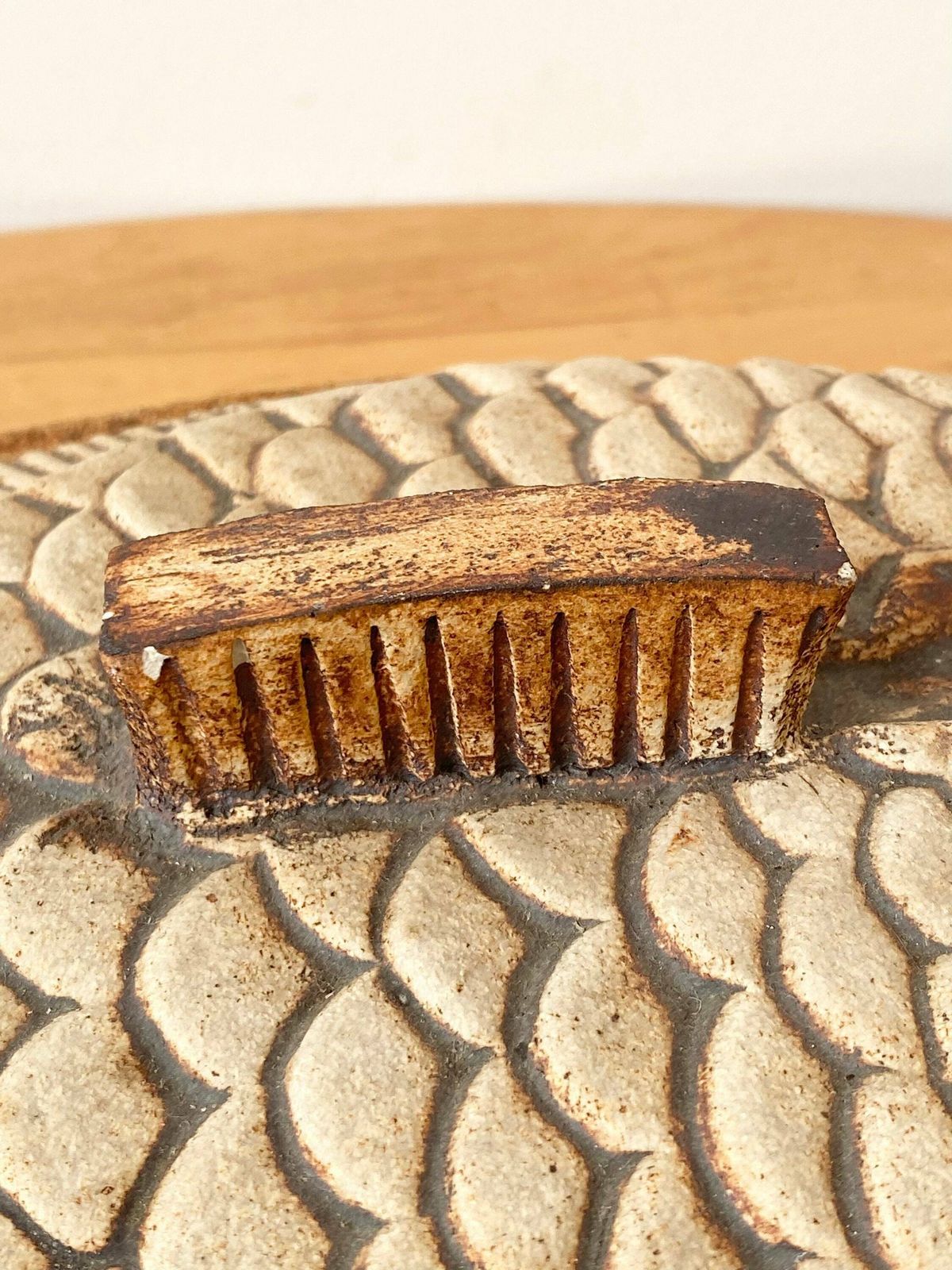 Pottery Fish Tureen, Quantock Stoneware Pottery, Rustic Home photo vinterior