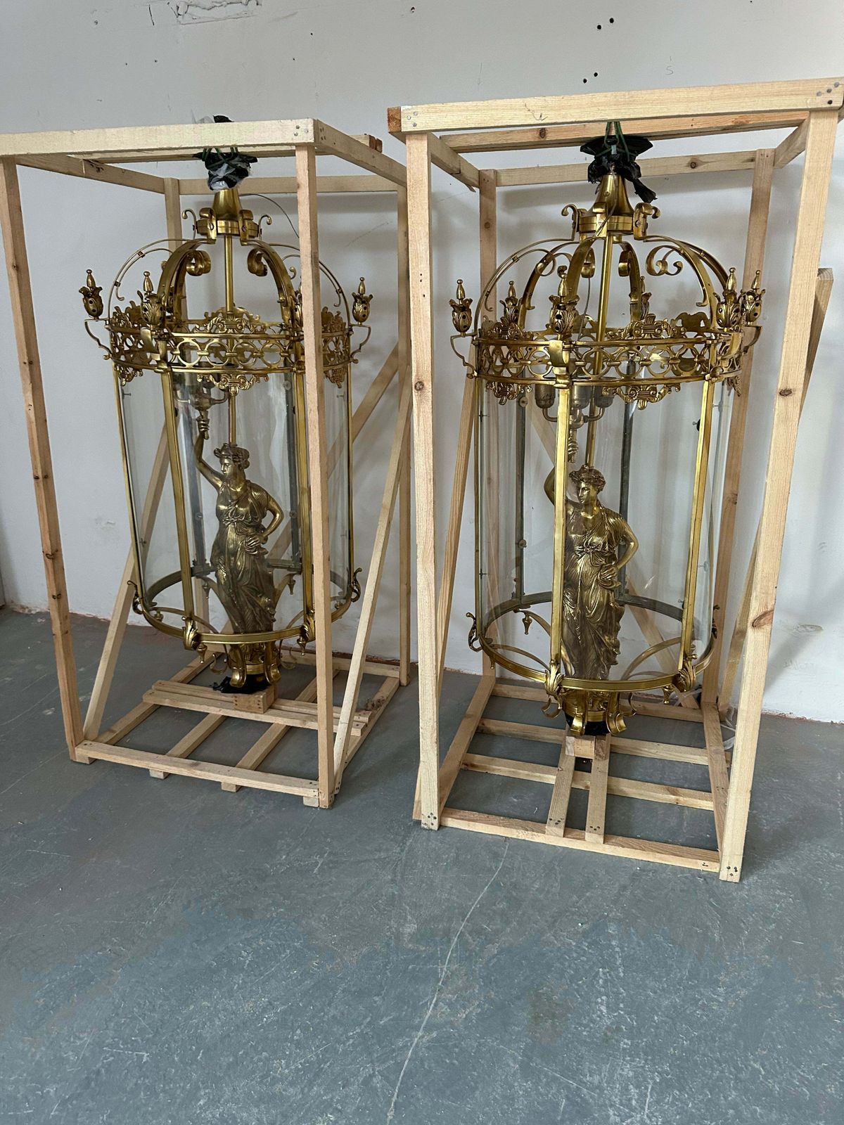 Stunning 1950’s Liberty Lanterns From Nyc (Pair Available) photo 1998.0