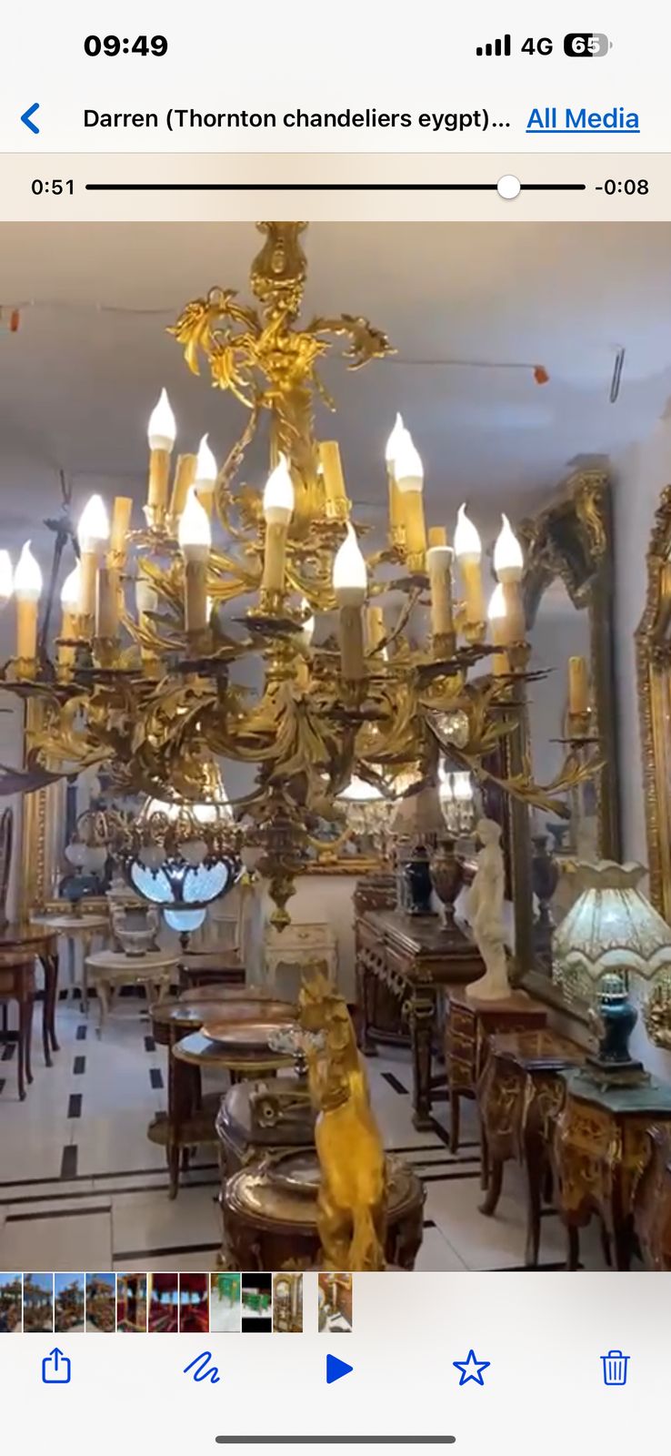 Huge, Solid Bronze, Antique French Royal Chandelier 24 Arms (Pair Available) photo furniture