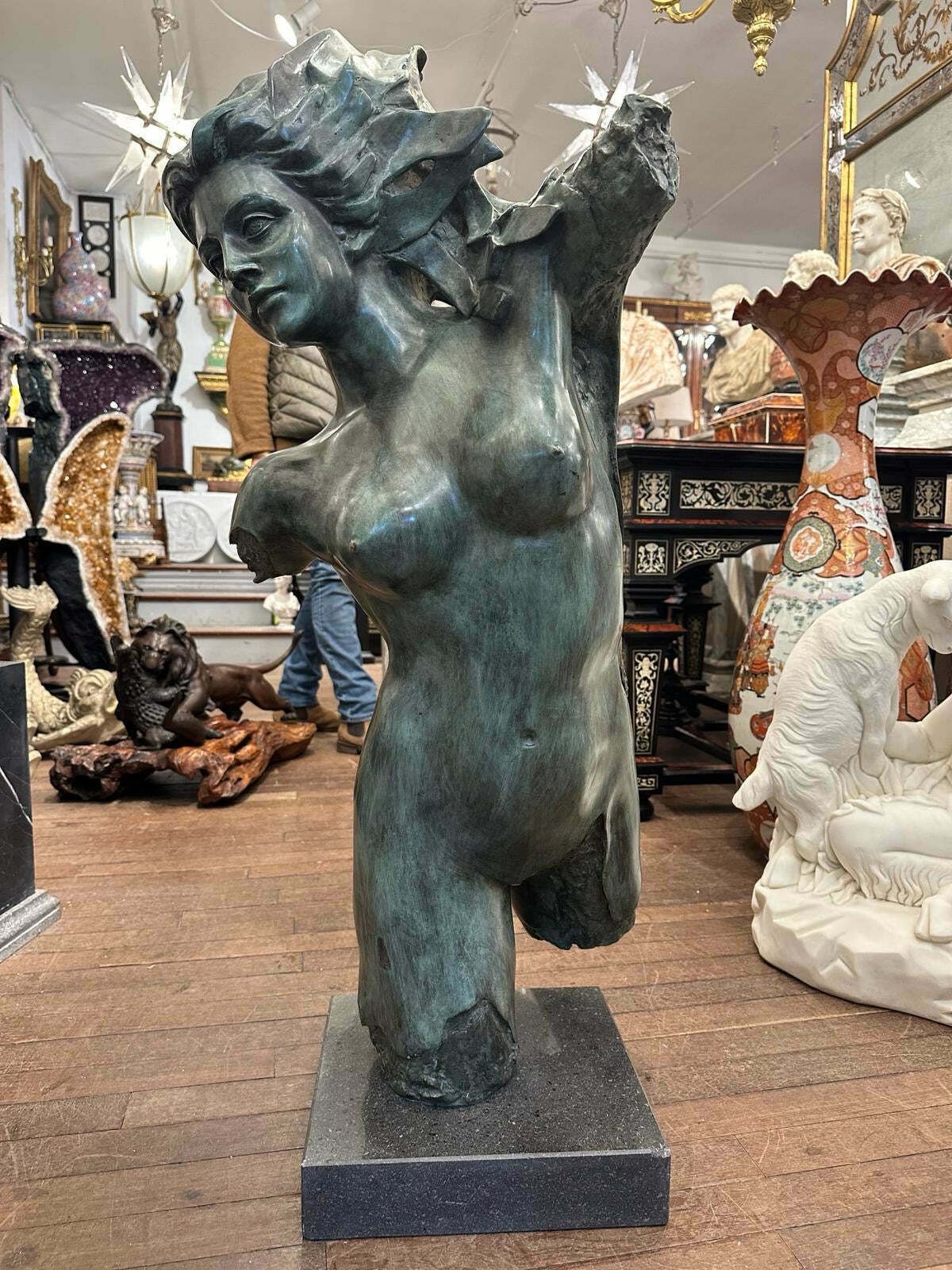 Male And Female, Greek, Solid Bronze 1930’s Sculptured Busts (Priced Individually) photo furniture