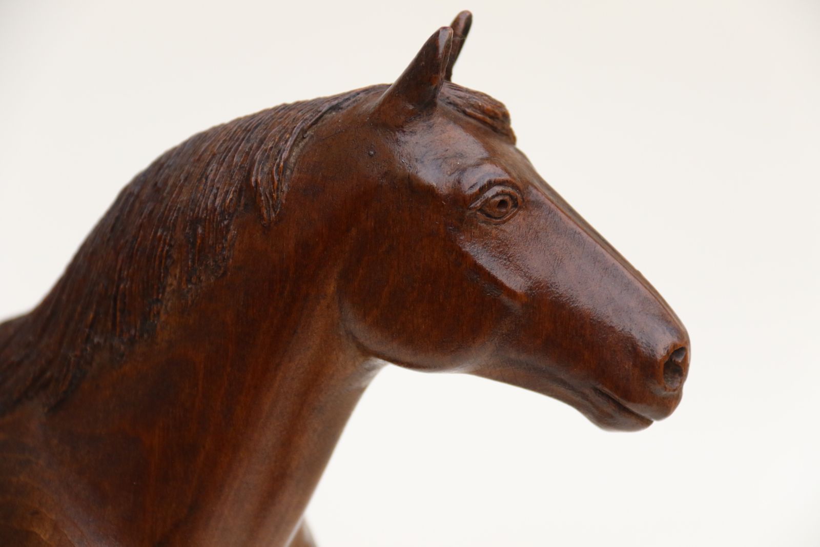 An  English Hand Carved Study Of A Belgian Draught Horse Stallion, Circa 1930 photo buy