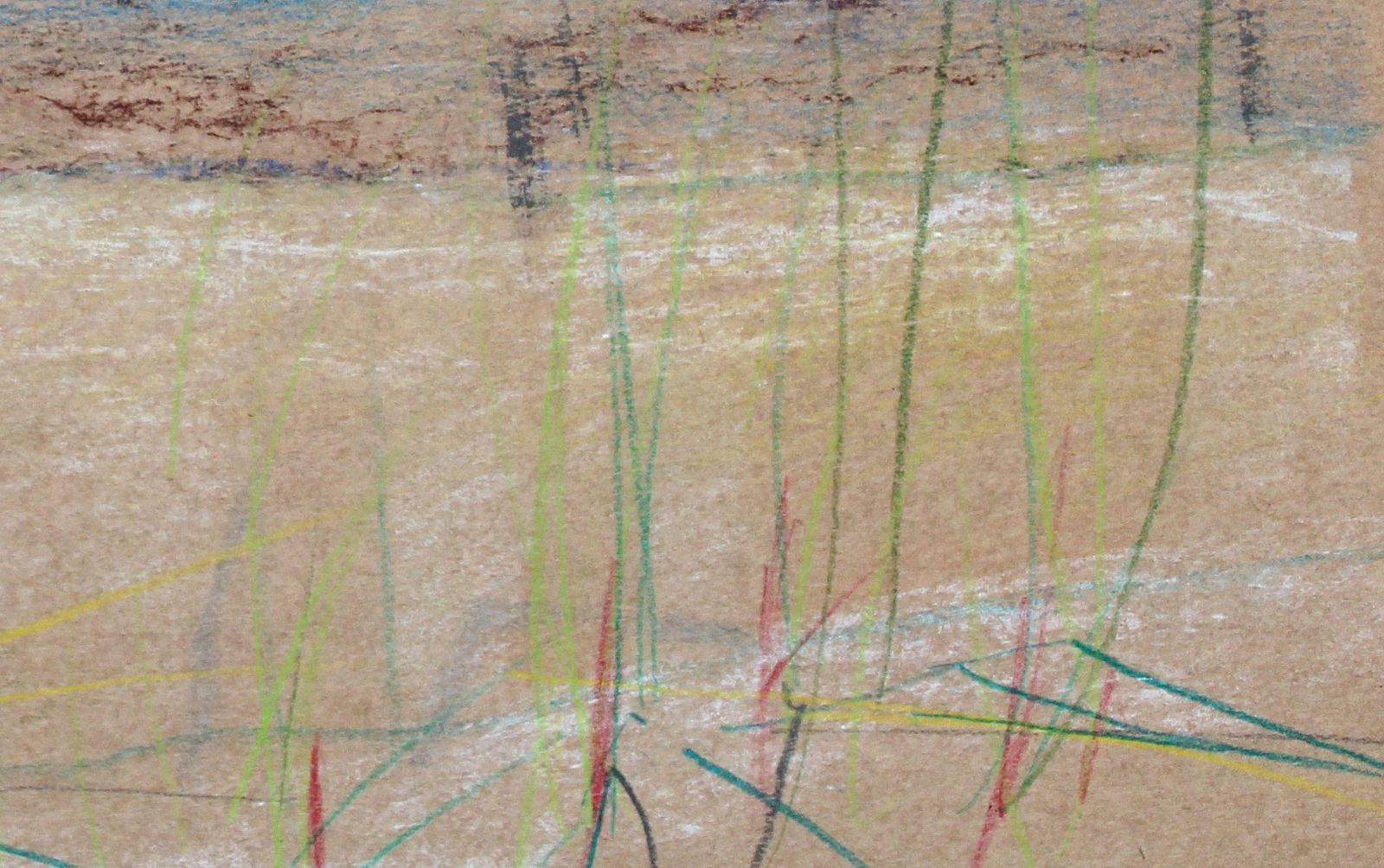 Victor Karnauh Sea. Paper, Pastel 21x29.5 Cm photo Art