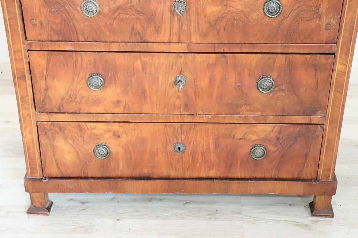 Antique Chest Of Drawers In Walnut, Late 19th Century photo Furniture
