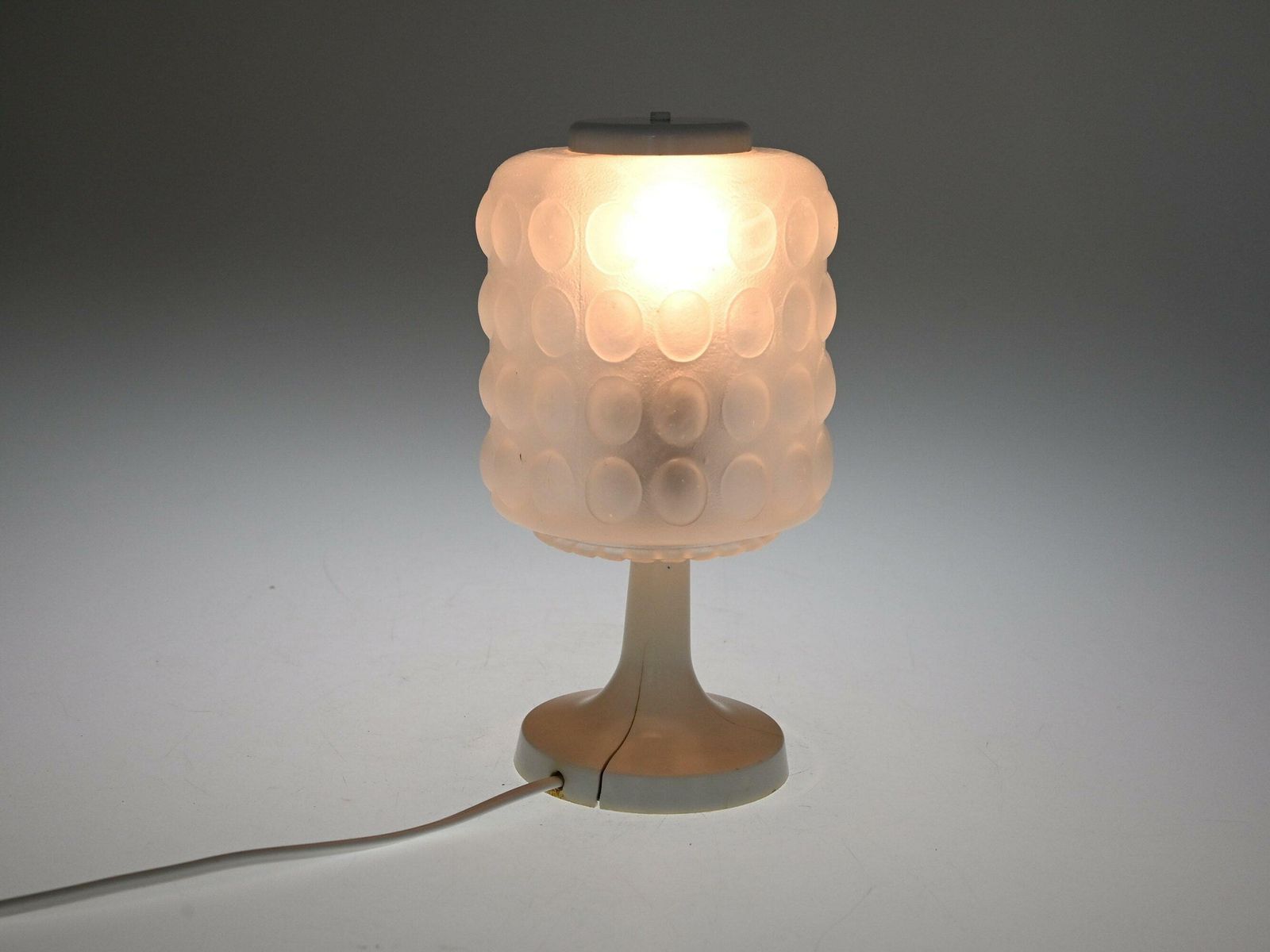 Vintage White Bedside Lamp, Mid Century Desk Lamp, Desk Lamp, Table Lamp, Vintage Lamp, Bedside Lamp, Mid Century Lamp, Table Light photo furniture